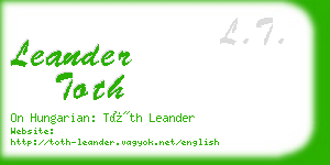 leander toth business card